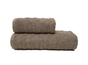 Törölköző szett 2 darabos, 16021, barna, 100% pamut, 50x90 és 70x140 cm