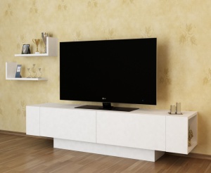 TV-szekrény, Ekol, Fehér