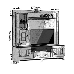 TV-szekrény, Gazel - Img 3