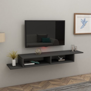 TV-szekrény, Muson, Antracit, 120x29,6x18,2 cm