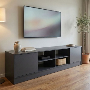 TV-szekrény, Tivia, antracit, 35x180x41.5 cm