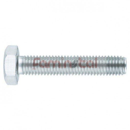SURUB CAP HEXAGONAL M16x80 DIN 933, ZINCAT (SET 10 BUC)
