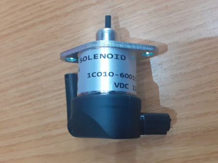 STOP SOLENOID KUBOTA V3300/V3600 12V 1C010-60015
