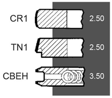 KARIKE 104 PERKINS 1004-42 2,5X2,5X3,5R 4181A047