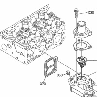 DIHTUNG KUCISTA TERMOSTATA KUBOTA V2607 1J700-72820