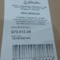 TERMOMETAR M14X1,5 5M 673.512.2B