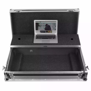 UDG Ultimate Flight Case Pioneer XDJ-RX2 Silver Plus (Laptop Shelf + Wheels) - Img 2