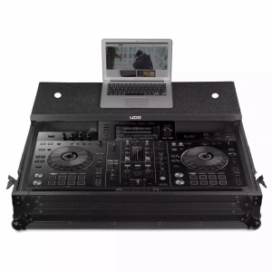 UDG Ultimate Flight Case Pioneer XDJ-RX2 Black MK3 Plus (Laptop Shelf + Wheels)