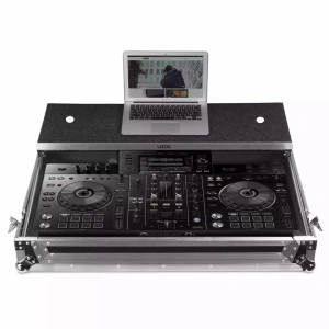 UDG Ultimate Flight Case Pioneer XDJ-RX2 Silver Plus (Laptop Shelf + Wheels)