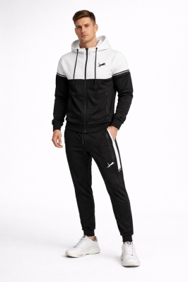 Trening bărbați sport casual cu fermoar și glugă T667 - Img 1