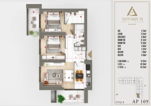 Apartament 3 camere, Bloc D etaj 8 nr. 109 – Astorium Life - Img 1