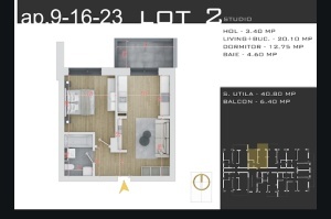 Apartament cu 2 camere OP, nr 9-16-23, 47.17 mpt, Theodor Pallady, Nicolae Teclu ,PROMOTIE PARCARE
