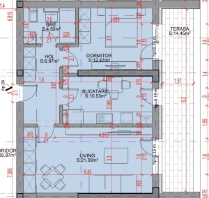 Apartament 2 camere decomandat, bl4, suprafata 70.22 mpt, Theodor Pallady, PROMOTIE PARCARE !!!