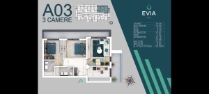 Apartament 3 camere decomandat, etaj P, nr A03, suprafata 97.52mpt, UPPER PREMIUM, Pallady, Nicolae Teclu Metrou - Img 2