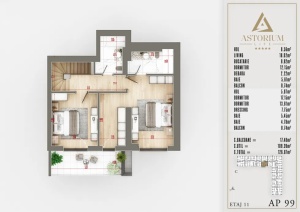 Apartament 4 camere Bloc C etaj 10 Inf +Sup nr. 99 – Astorium Life - Img 6