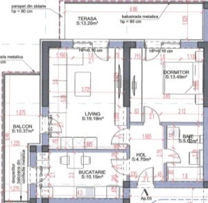 Apartament 2 camere decomandat, etaj parter inalt, nr 5, suprafata 76.12 mpt - Img 2