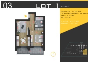 Apartament 2 camere,nr3,bl1, suprafata 54.54 mpt ,Theodor Pallady, Nicolae Teclu Metrou, Rossa Residence