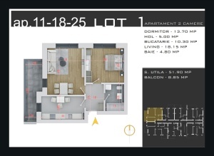Apartament cu 2 camere decomandat, nr 11.18.25, 60.76 mpt, Theodor Pallady, Nicolae Teclu ,PROMOTIE PARCARE