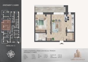 Apartament 2 camere, bl 1, suprafata 69.91 mpt, Theodor Pallady - Scoala Victor Brauner, 8 min Metrou Nicolae Teclu
