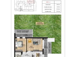 Apartament 2 camere cu GRADINA proprie, scB, nr4, suprafata 62.20 + 104 mp, Theodor Pallady, Victor Brauner, Metrou N.Teclu