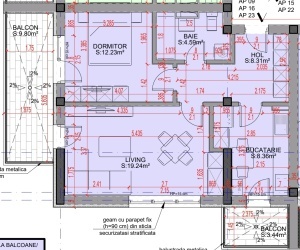 Apartament 2 camere decomandat, 2 balcoane, 9/16/23,bl3, suprafata 65.97 mpt, Theodor Pallady, Nicolae Teclu Metrou, EFY Residence
