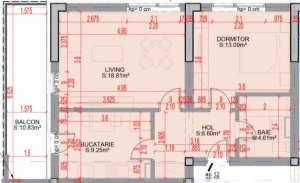 Apartament cu 2 camere decomandat, nr 12,19,26 suprafata 63.19 mpt, Theodor Pallady, Nicolae Teclu