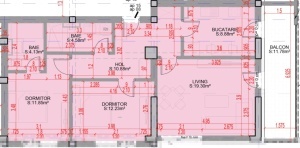 Apartament cu 3 camere decomandat, nr 22, suprafata 83.63 mpt, Theodor Pallady, Nicolae Teclu