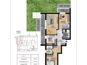 Apartament 3 camere cu GRADINA proprie, scA, nr3, suprafata 86.65 + 90 mp, Theodor Pallady, Victor Brauner, Metrou N.Teclu