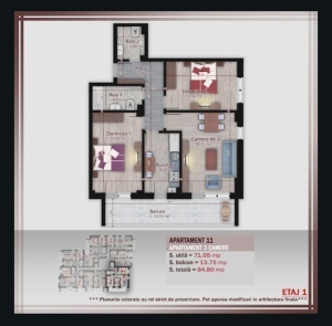 Apartament 3 camere decomandate, 84.80 mpt, METROU Nicolae Teclu , Theodor Pallady - Img 2
