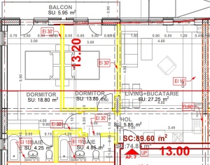 Apartament 3 camere, etaj parter, nr 7 A, suprafata 80.80mpt, FINALIZAT - Img 6