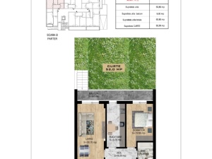 Apartament 2 camere cu GRADINA proprie, scB, nr2, suprafata 62.80 + 52mp, Theodor Pallady, Victor Brauner, Metrou N.Teclu