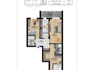 Apartament 3 camere decomandat cu DRESSING, scA, nr10/15/20, suprafata 92 mp, Theodor Pallady, Victor Brauner, Metrou N.Teclu