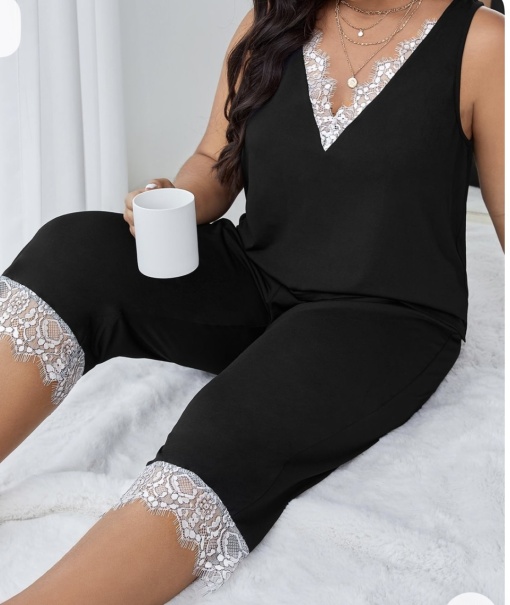 Pijama Francesca negru