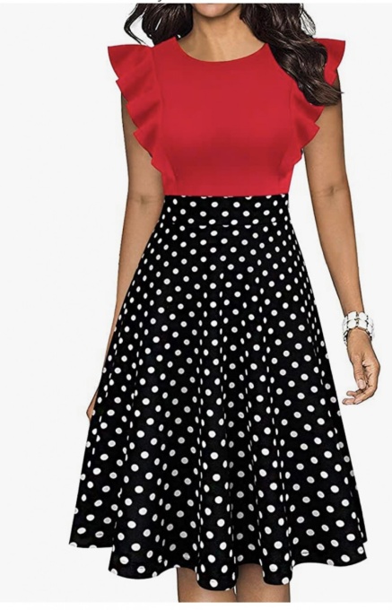 Rochie Olivia buline/rosu