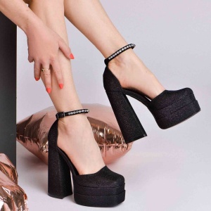 Pantofi Trella negri