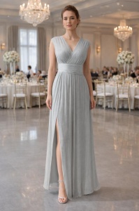 Rochie Cloe argintiu
