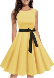 Rochie Valeria galben - Img 2