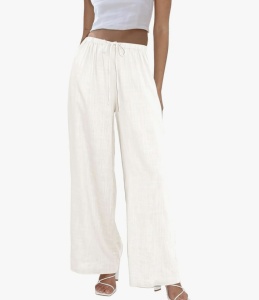 Pantalon Crisia alb
