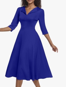 Rochie Alina albastru - Img 3