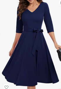 Rochie Cataleya bleumarin - Img 1