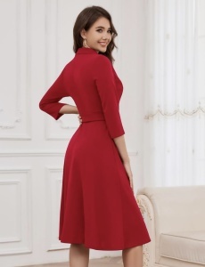 Rochie Mădălina roșu - Img 3