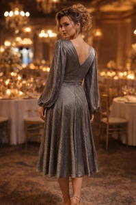 Rochie Vali argintiu - Img 2