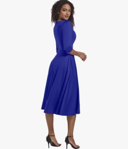 Rochie Alina albastru - Img 4