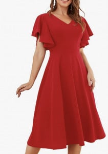 Rochie Ariana rosu - Img 1