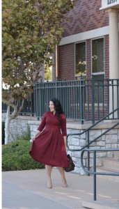 Rochie Stacy bordo - Img 3