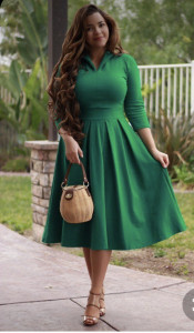 Rochie Stacy verde