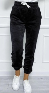 Pantalon Bella catifea negru
