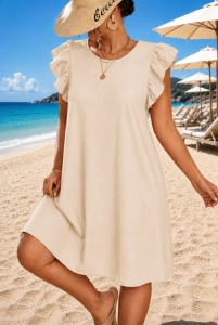 Rochie Carolyna bej deschis
