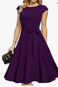 Rochie Cati mov pruna - Img 1