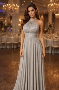 Rochie Luna argintiu - Img 2